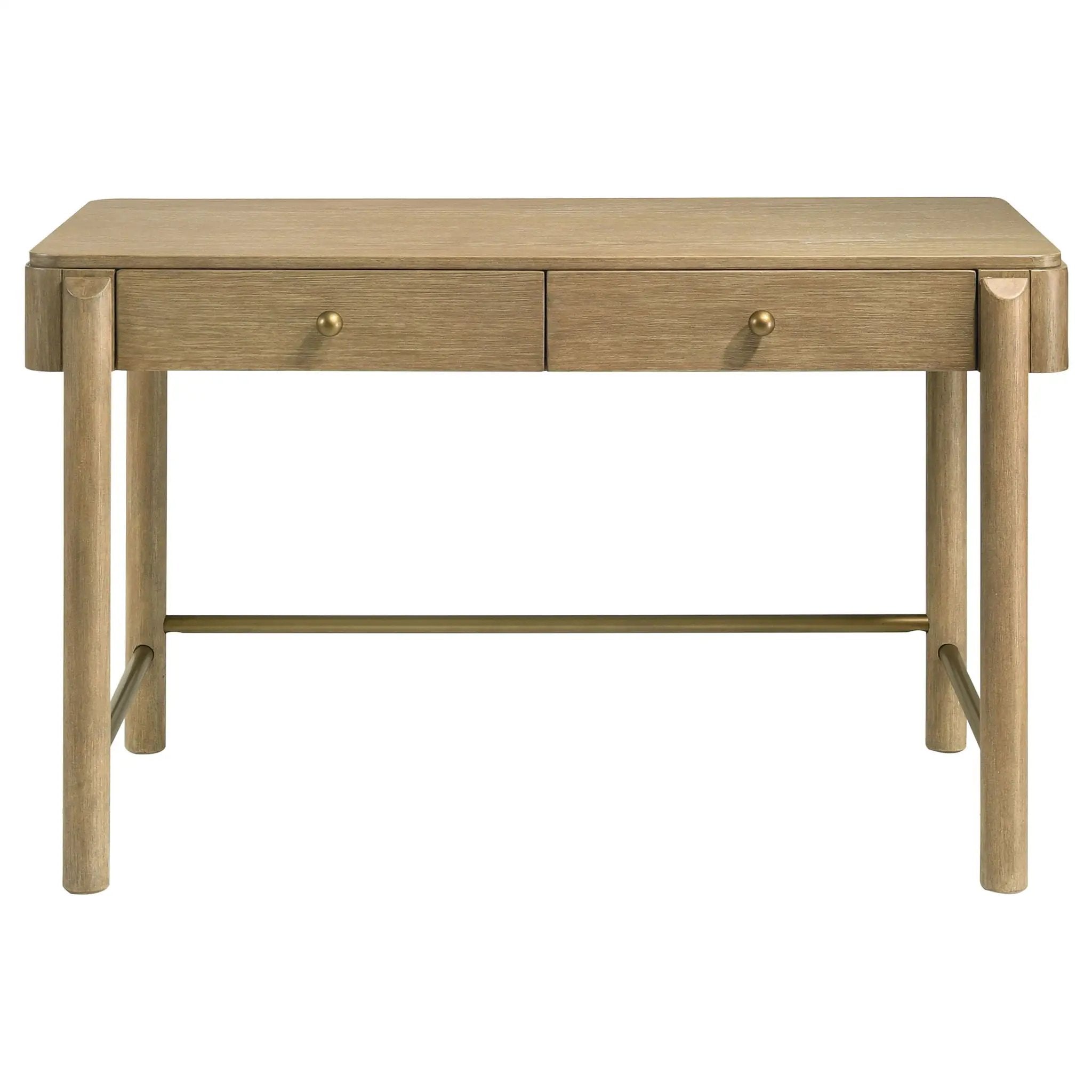 Arini 2-piece Makeup Vanity Table and Mirror Set Sand Wash by Unique Piece Furniture