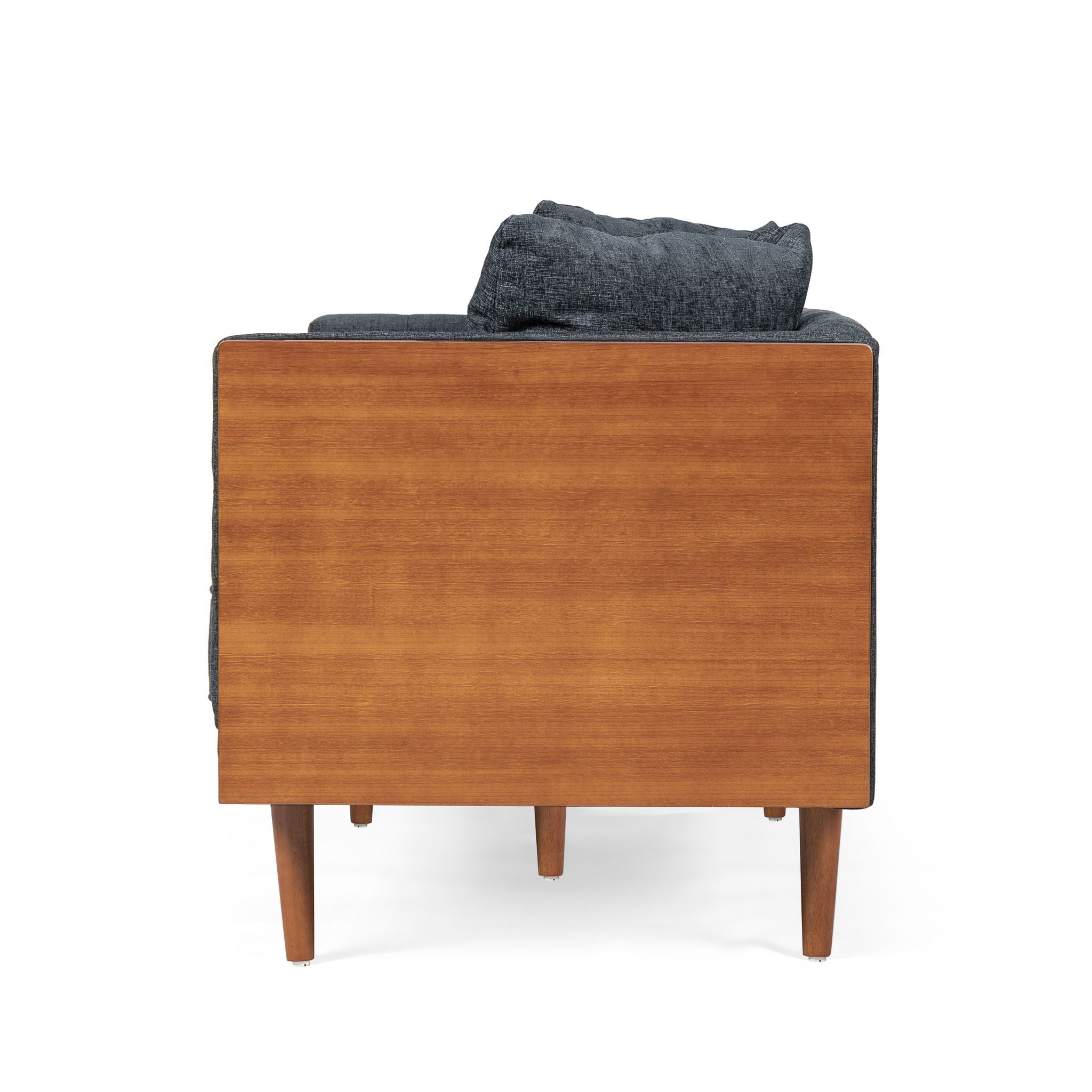 Retro Modern Loveseat With Button Tufted Upholstery by HouseOfZazla