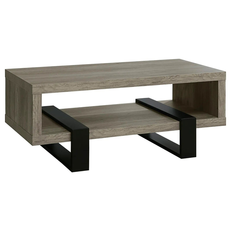 1 Shelf Coffee Table Design And Accents - Gray by HouseOfZazla