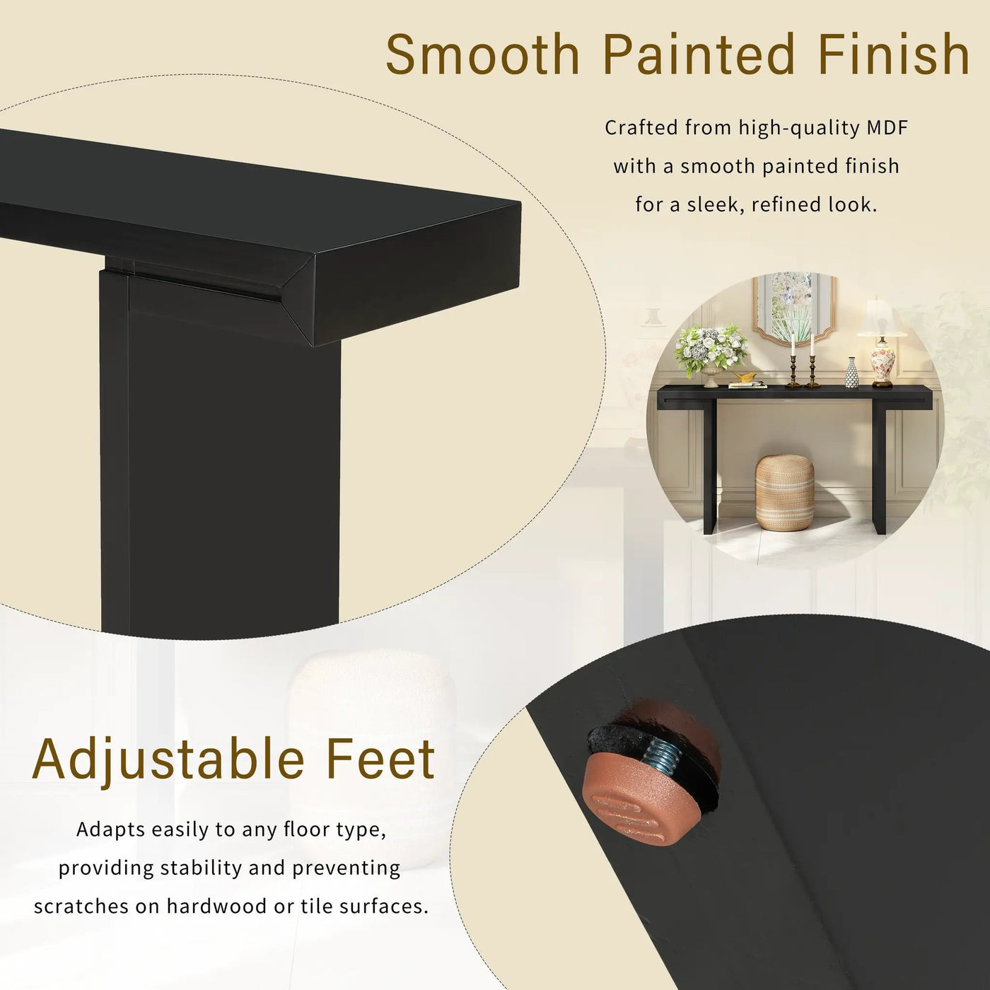 U-Style Large 60-Inch Console Table by HouseOfZazla