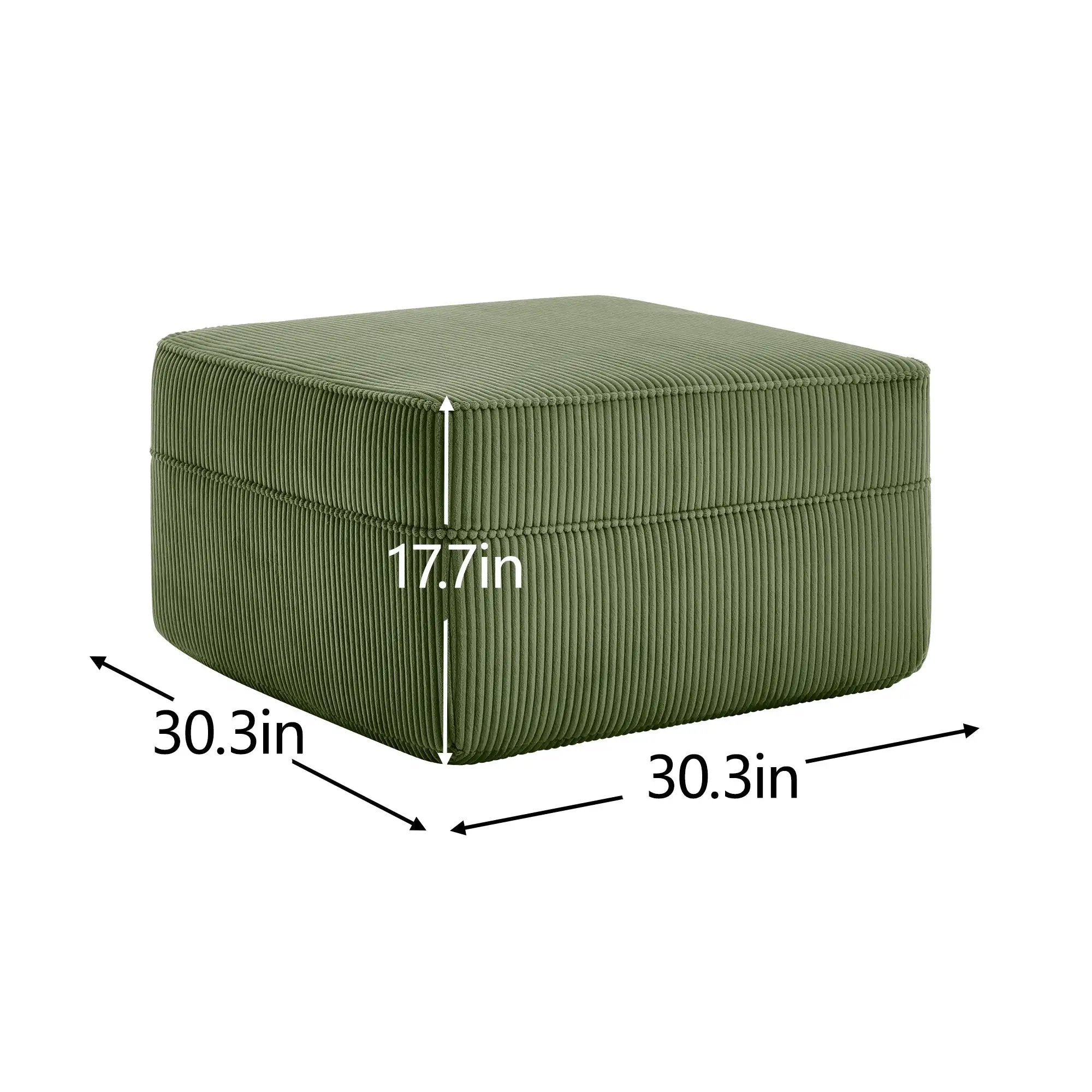 Ottoman Corduroy - Green by HouseOfZazla