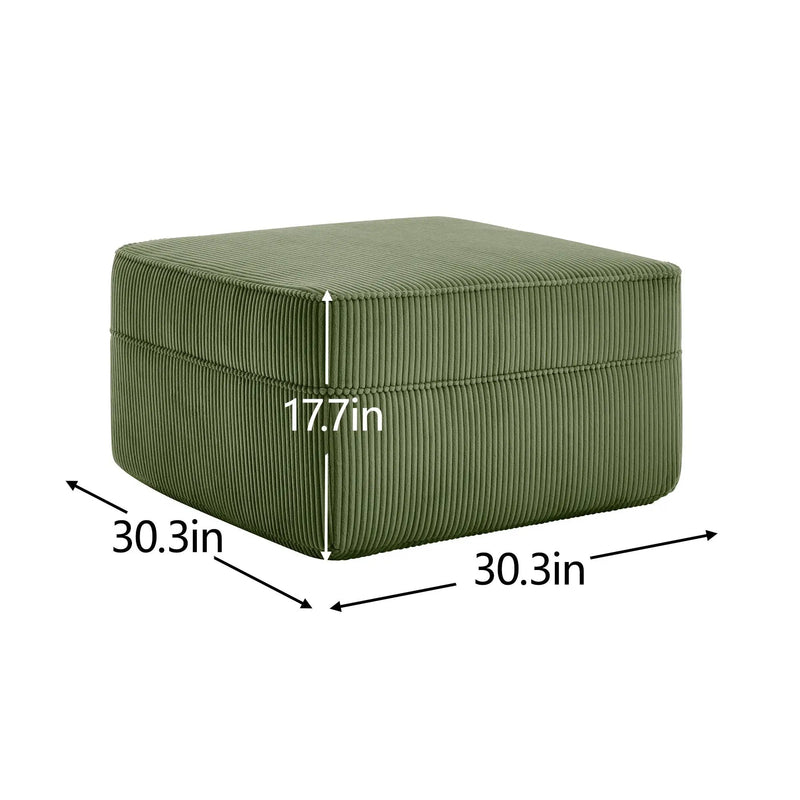 Ottoman Corduroy - Green by HouseOfZazla