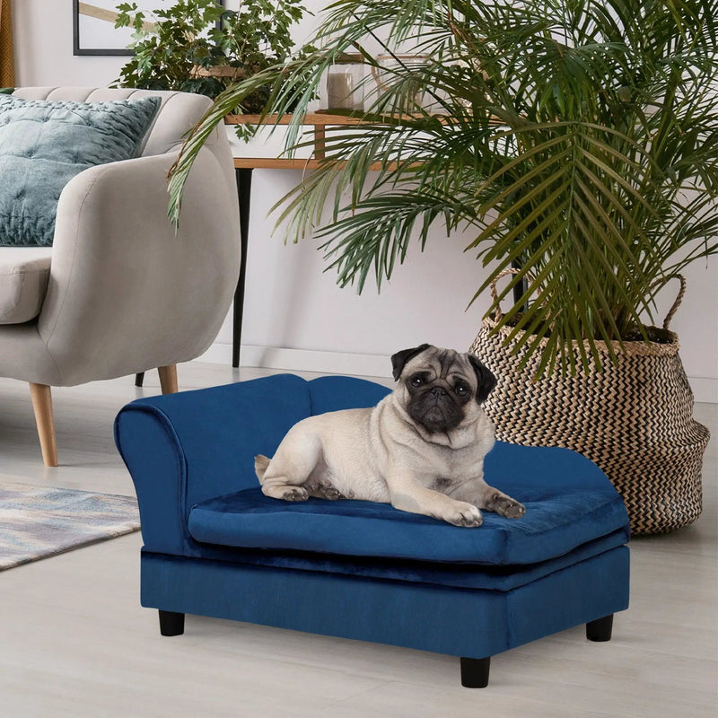PawHut Luxury Fancy Dog Bed for Small Dogs with Hidden Storage by HouseOfZazla