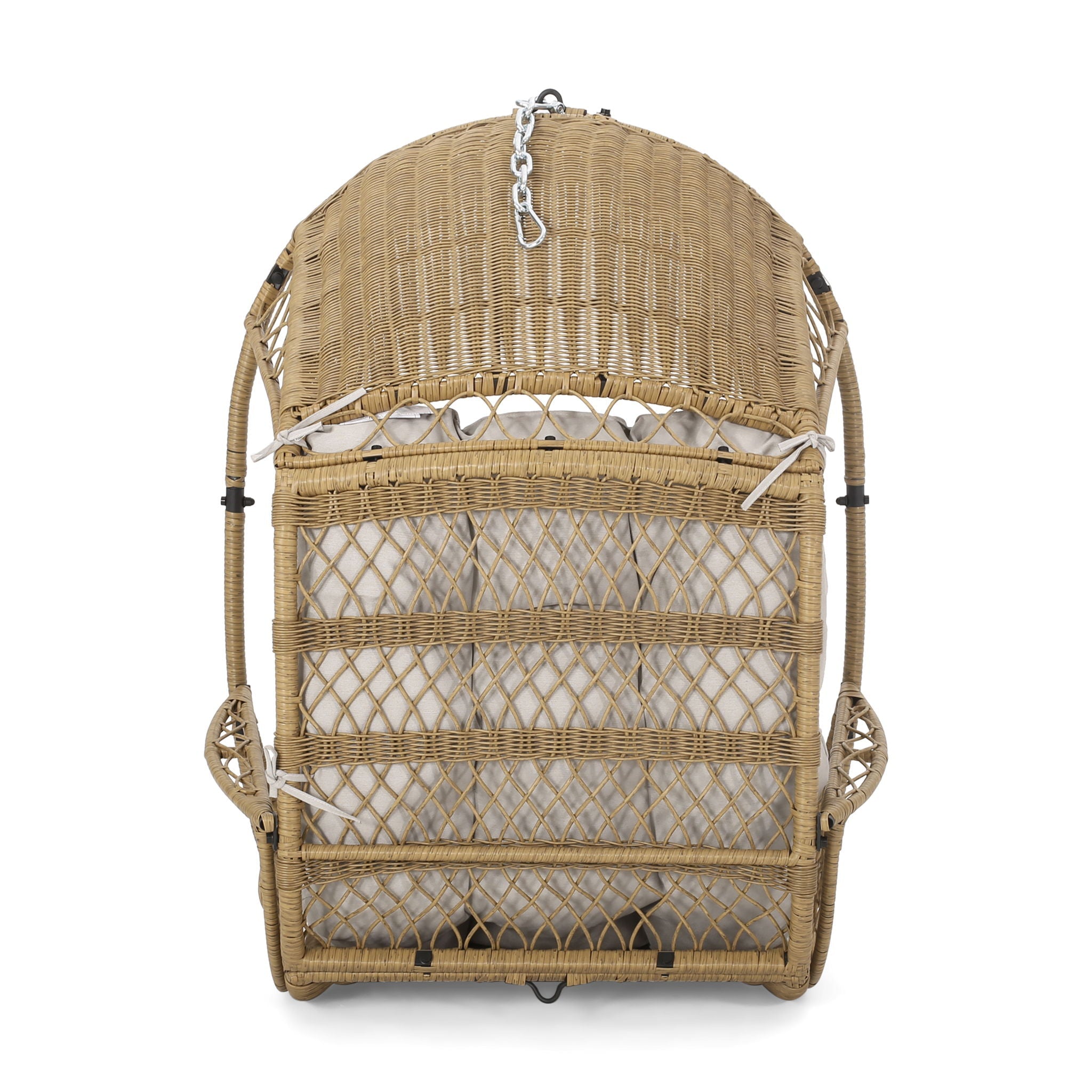 Malia Wicker Hanging Chair With Cushion by HouseOfZazla
