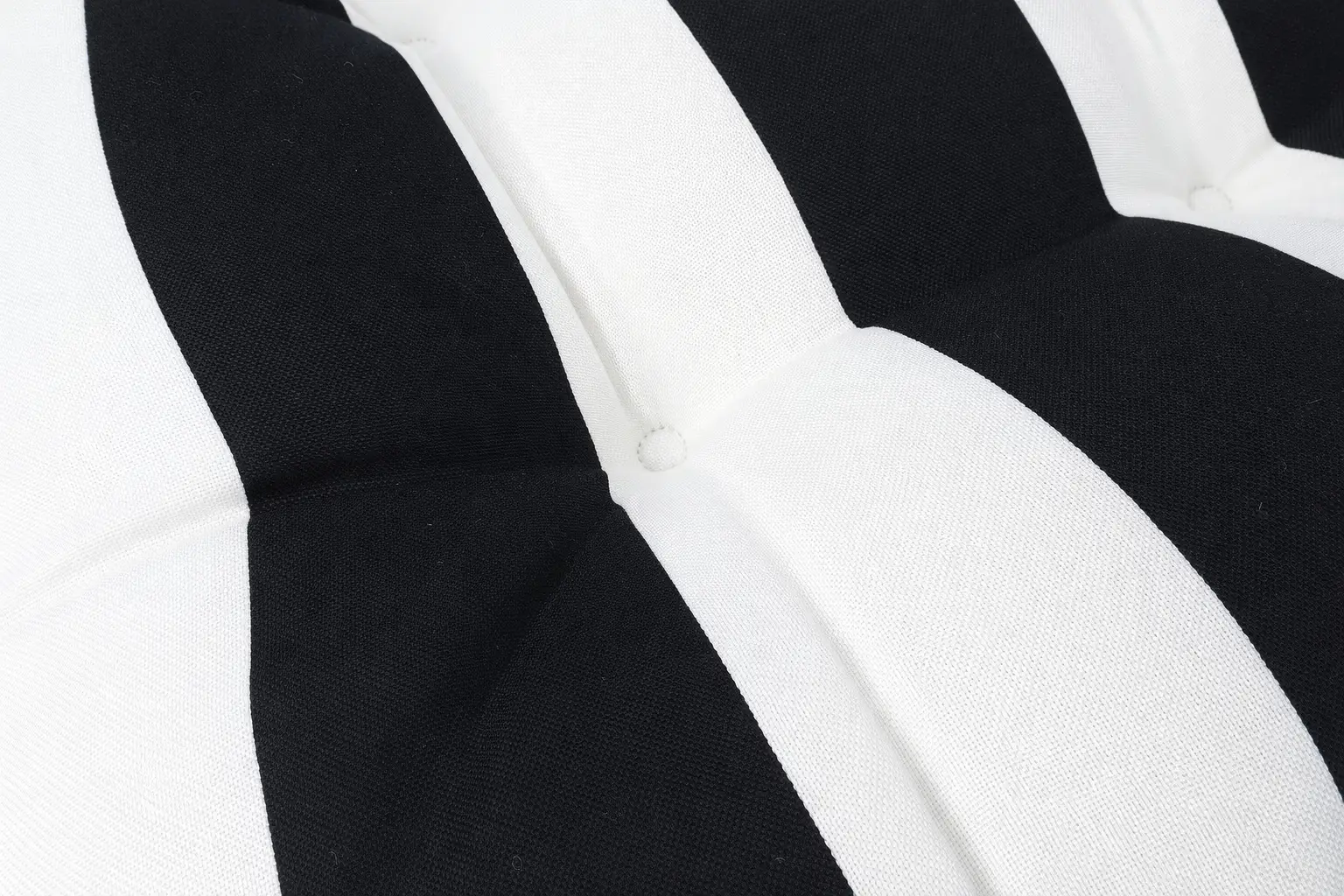 Outdoor Chair Cushions Set of 2 – Black and White Striped by HouseOfZazla