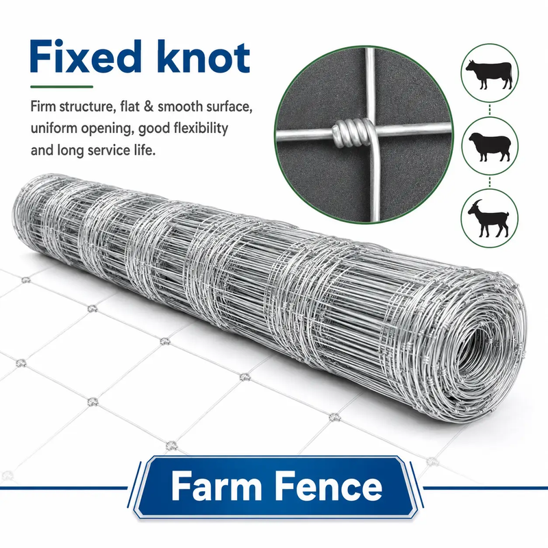 Farm Livestock Fence - 5.9 x 328FT Galvanized Iron Wire by HouseOfZazla