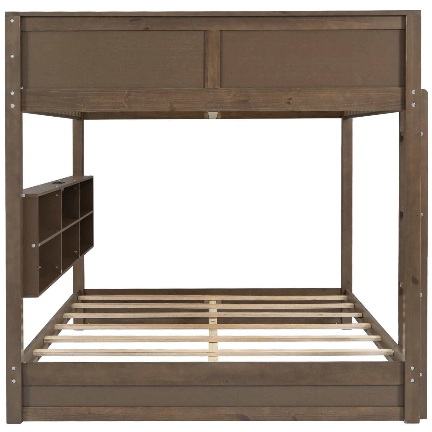 Bunk Bed With Storage Cabinets And USB Ports by HouseOfZazla