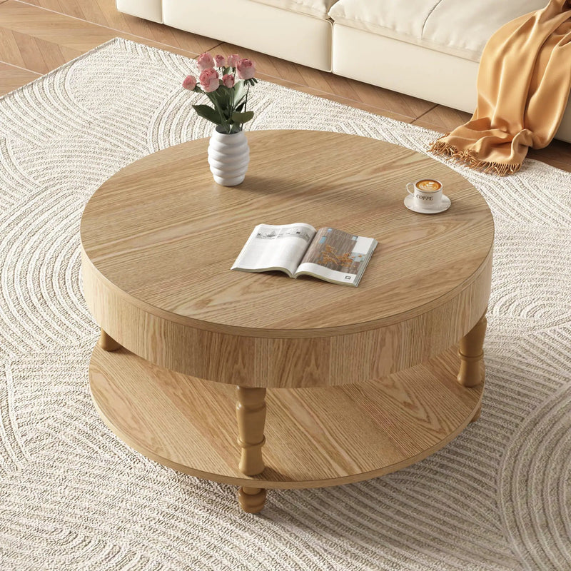 Coffee Table with Dual Storage for Living Room by HouseOfZazla
