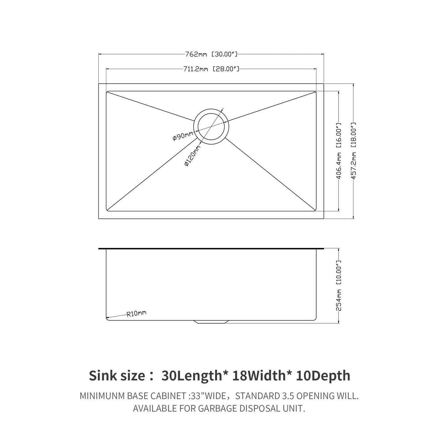 Undermount Kitchen Sink With Deep Single Bowl by HouseOfZazla