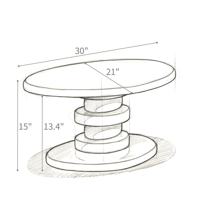 Cobblestone End Table by Unique Piece Furniture