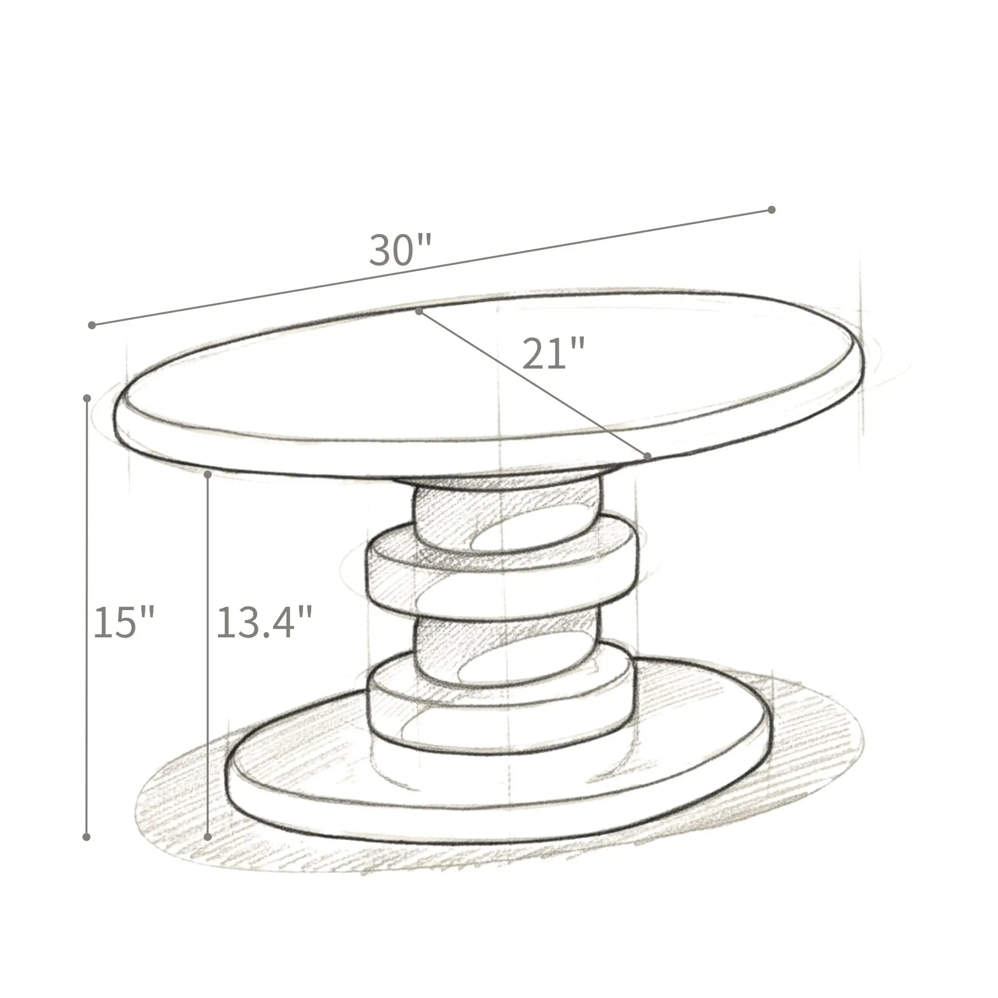 Cobblestone End Table by Unique Piece Furniture