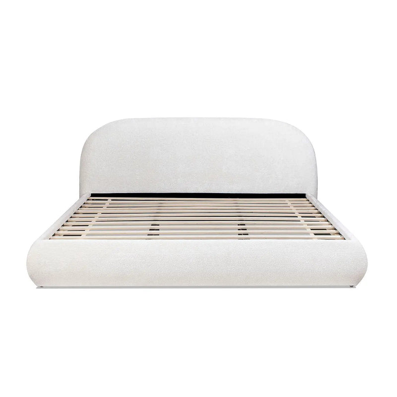 Archie Puffy Grounded - Upholstered Platform Bed by HouseOfZazla