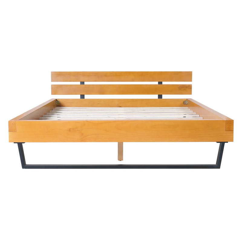 Pine Wood Bed Frame Queen Size by HouseOfZazla