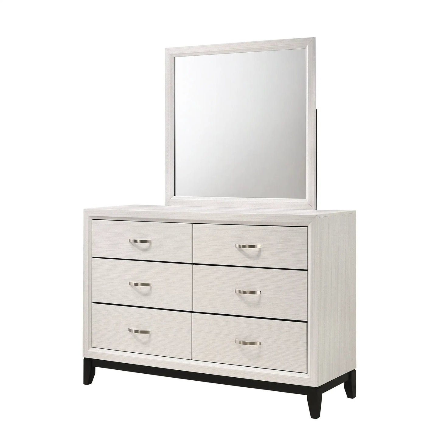 Contemporary 6 Drawer Dresser With Handles by Unique Piece Furniture