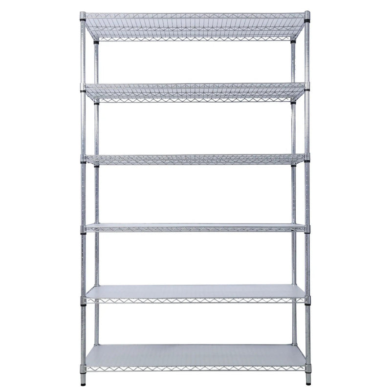 6 Tier 6000Lbs Capacity Nsf Metal Shelf Wire Shelving Unit, Heavy Duty Adjustable Storage Rack With Wheels & Shelf Liners For Commercial Grade Utility Steel Storage Rack by HouseOfZazla