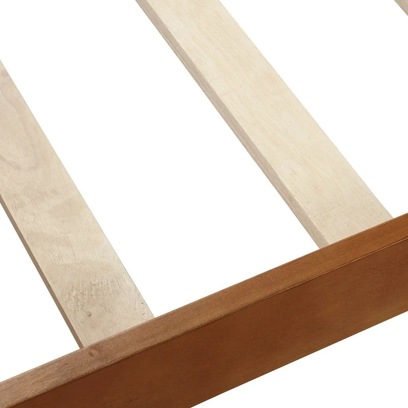 Platform Bed Frame Mattress Foundation Sleigh Bed With Headboard / Footboard / Wood Slat Suppor by HouseOfZazla