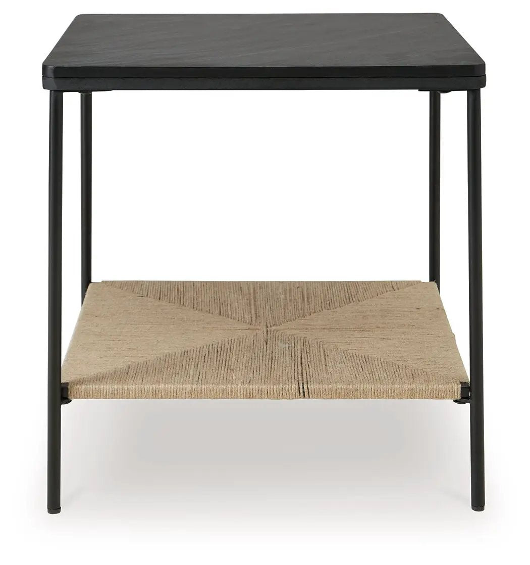 Minrich - Accent Table - Black / Natural by Unique Piece Furniture