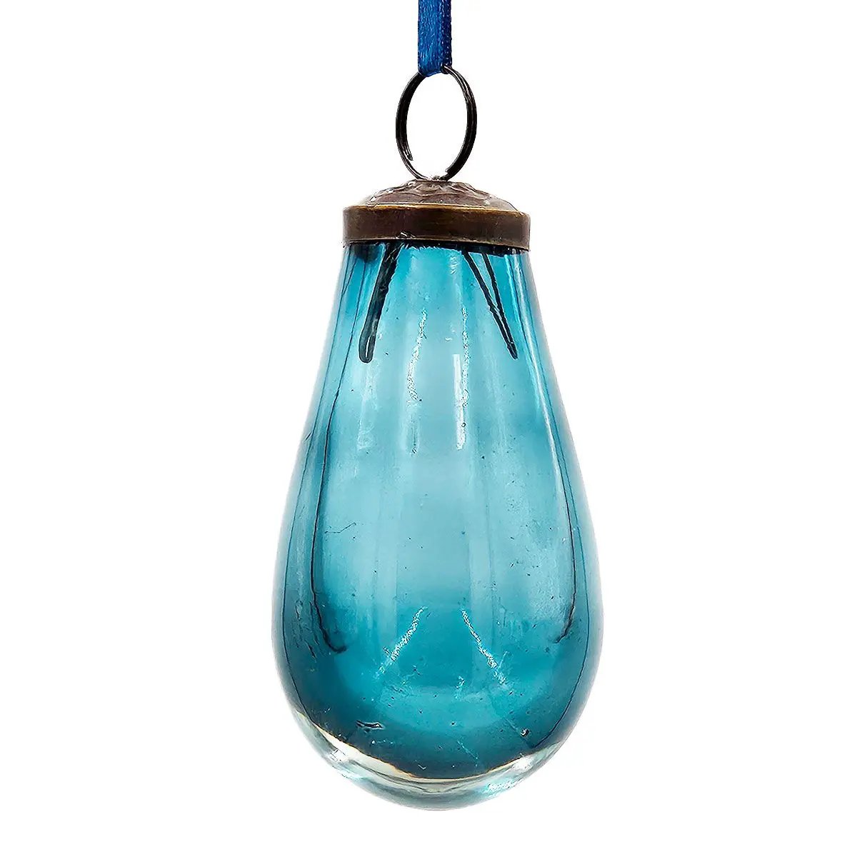 Luster Tear Drop Ornament, Glass Decorative Hanging Christmas Tree Ornaments For Holiday Party Decorations (Set of 12) by Unique Piece Furniture