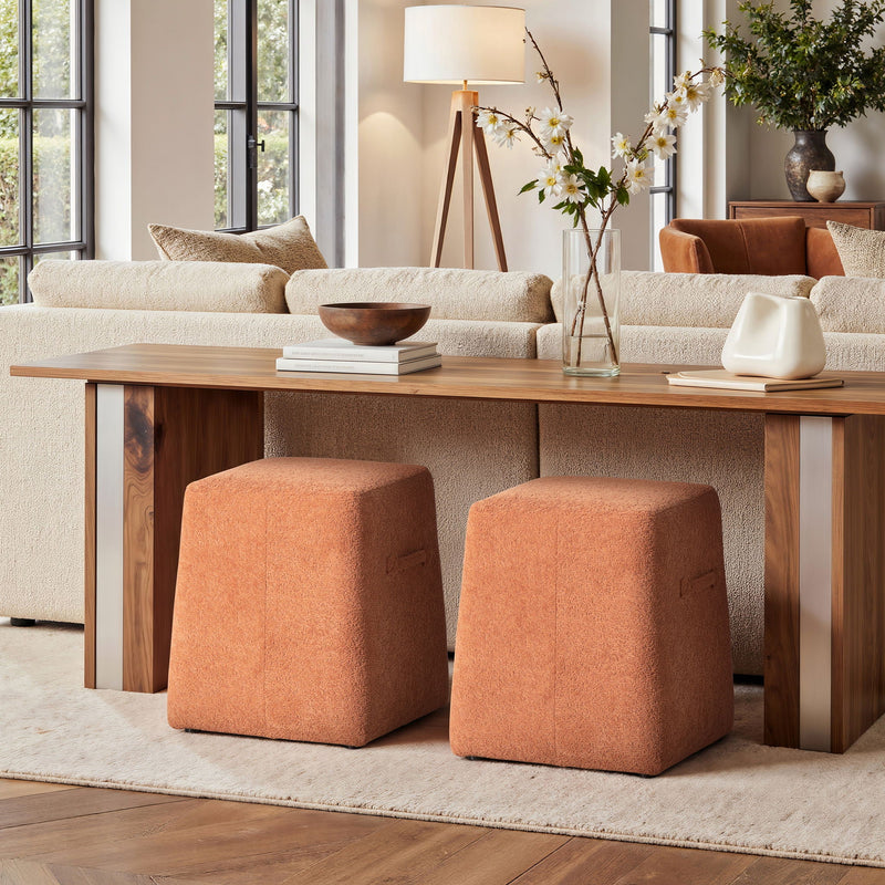 Oliver - Tapered Square Upholstered Ottoman by HouseOfZazla