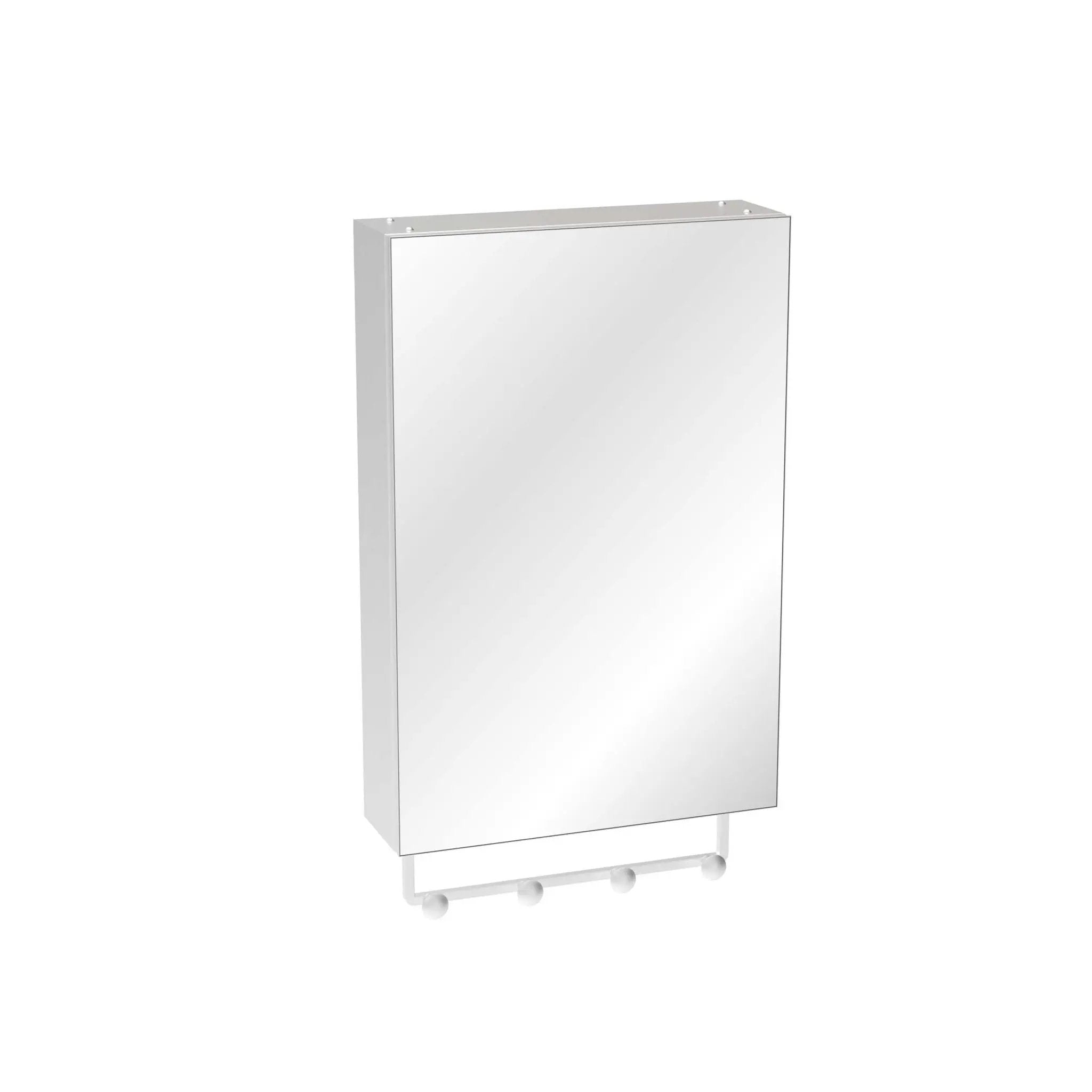 Medicine Cabinet, Wall Mounted Bathroom Mirror With Storage, Adjustable Shelves - Silver by Unique Piece Furniture