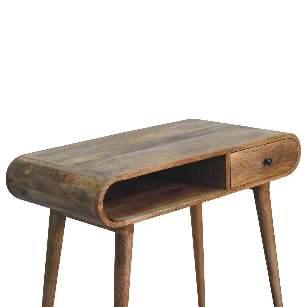 Writing Desk, Curved - Chestnut by HouseOfZazla