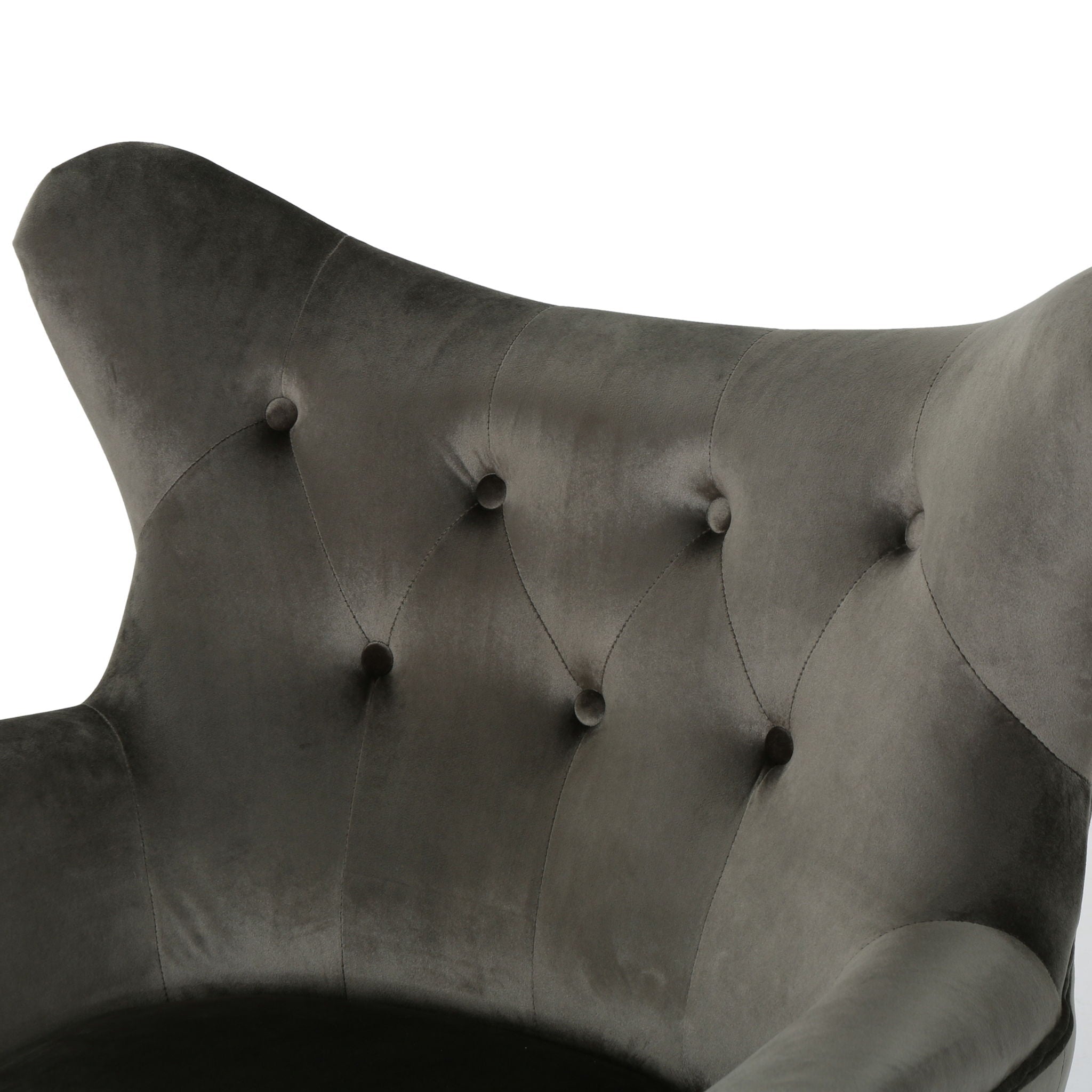 Alyssa Mid Century Upholstered Arm Chair With Wingback Design by HouseOfZazla