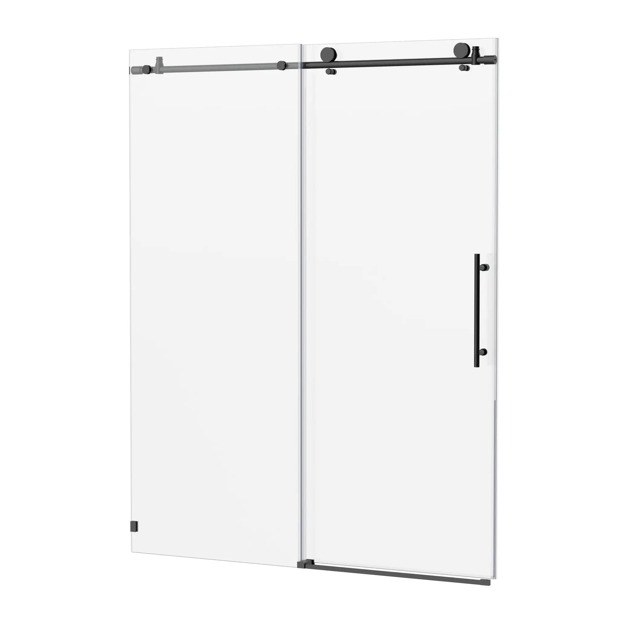 56-60"W x 76"H Frameless Sliding Shower Door with Premium Tempered Glass by HouseOfZazla