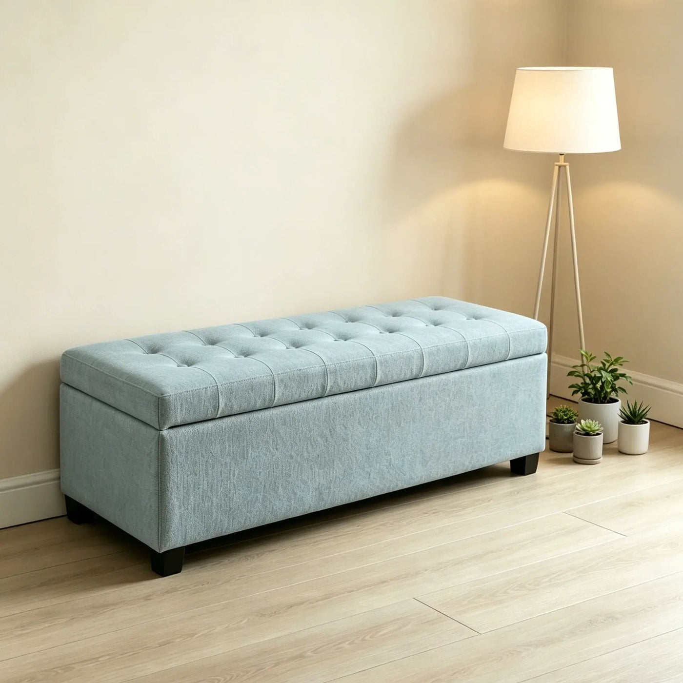 Elegant Tufted Storage Ottoman Bench by HouseOfZazla
