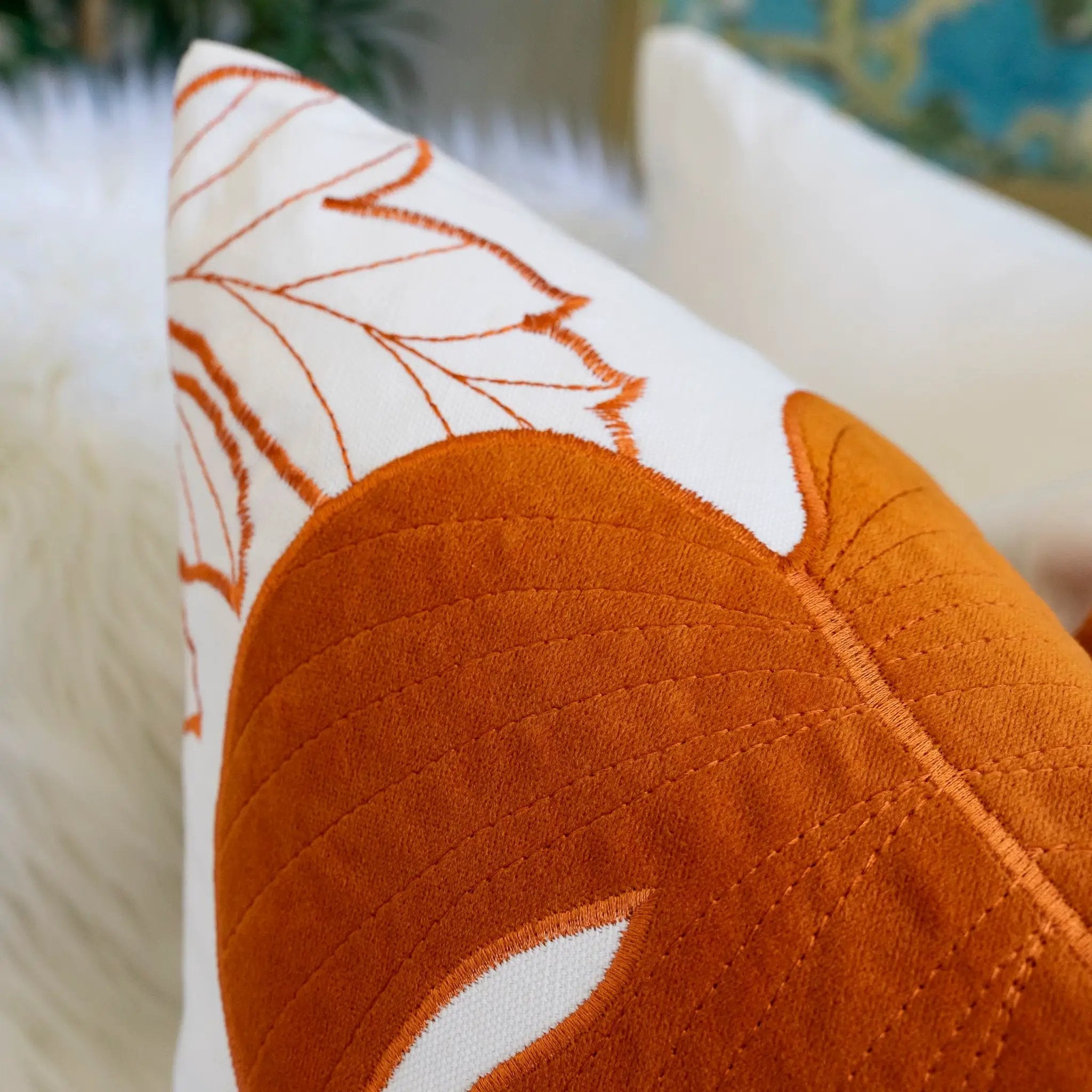 Autumn Vibes Leaf Accent Pillow - 2 Pack by HouseOfZazla