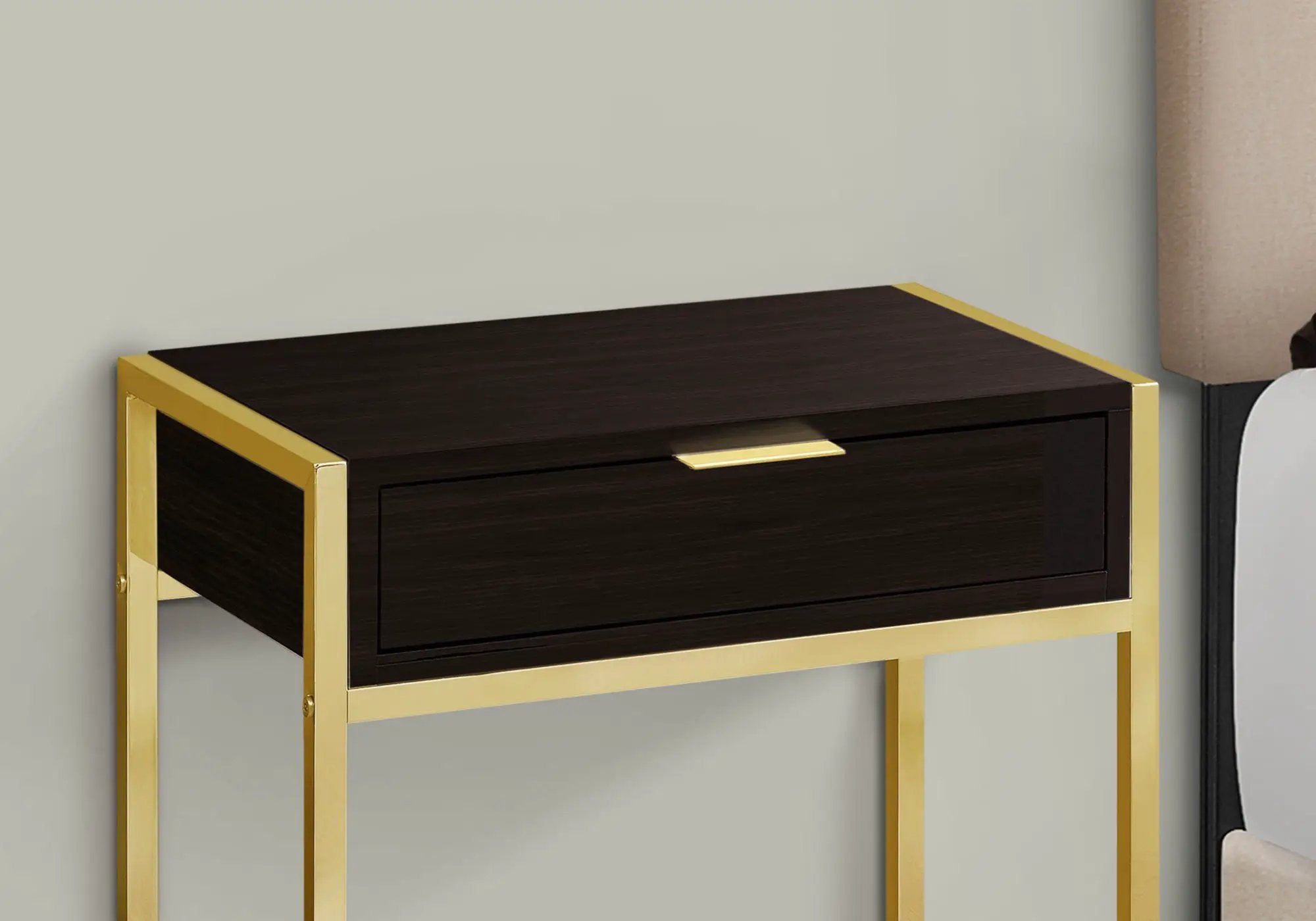 Accent Side Table, Storage Drawer, Spacious Tabletop by Unique Piece Furniture