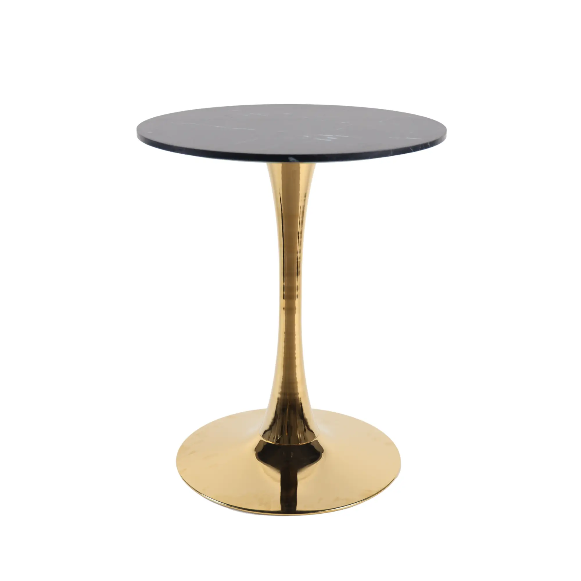 Mid-Century Black Marble Tulip Table by HouseOfZazla