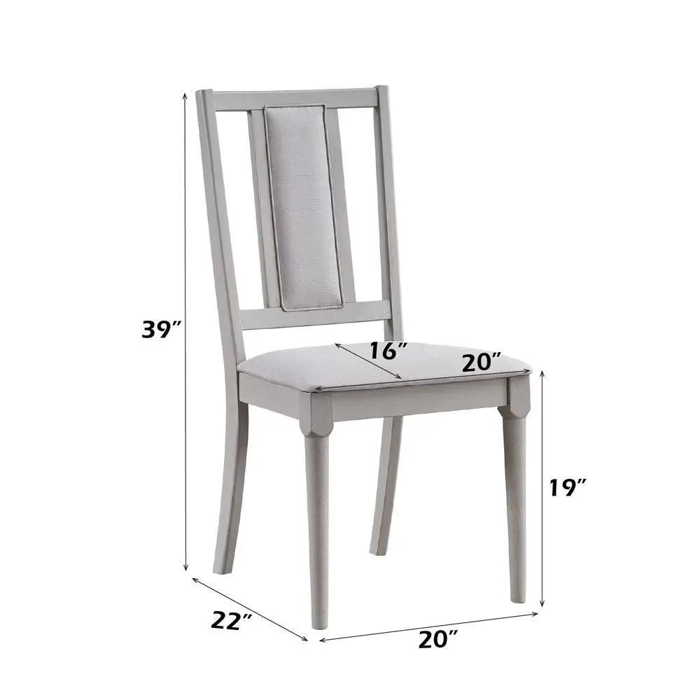 Marta - Side Chair (Set of 2) - Beige Linen & Natural by Unique Piece Furniture