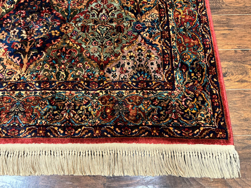 5.9 x 9 Karastan Rug Multicolor Panel Kirman #717, Original 700 Series, Wool by Jewel Rugs