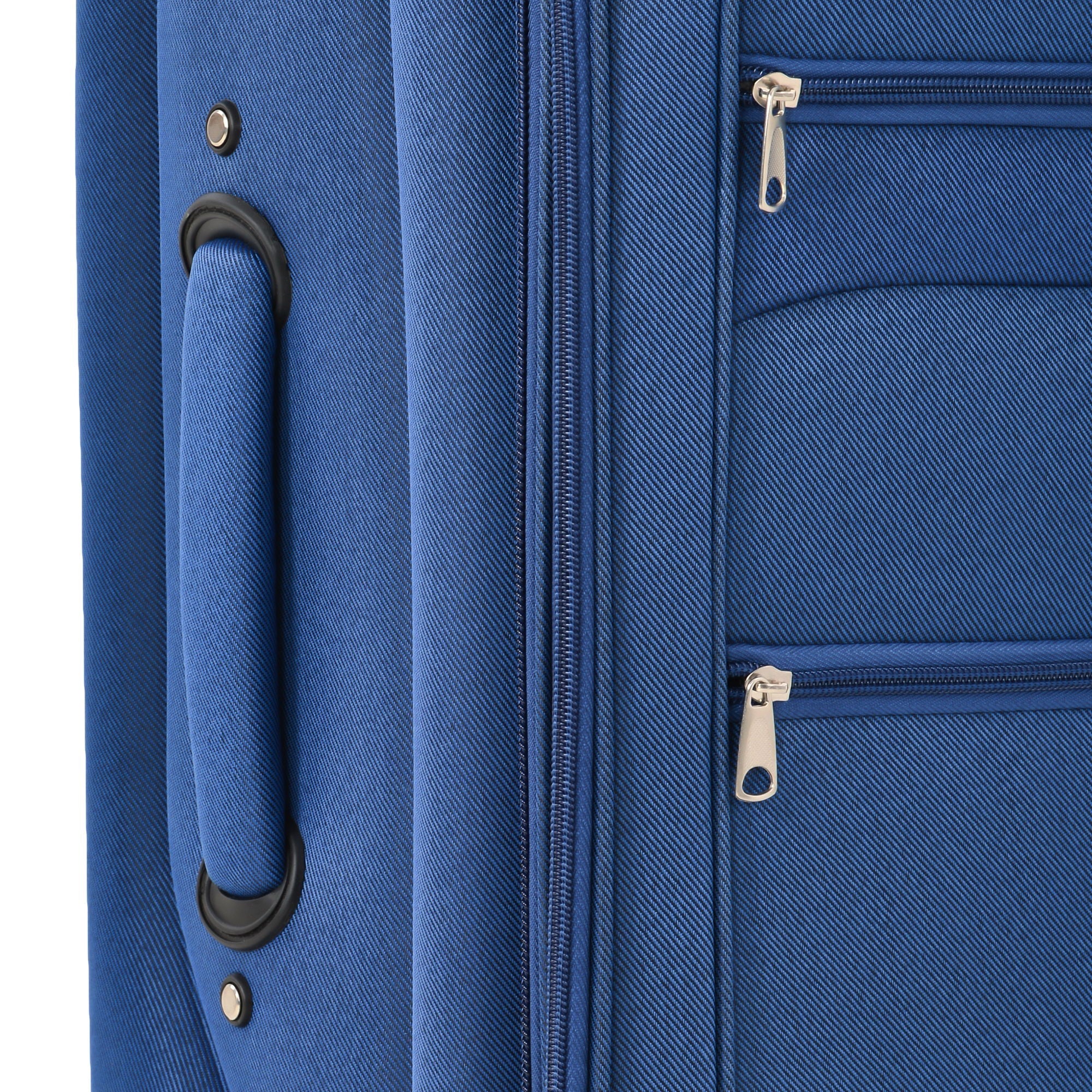 Softside Luggage Expandable 3 Piece Set Suitcase Upright Spinner Softshell Lightweight Luggage Travel Set by HouseOfZazla
