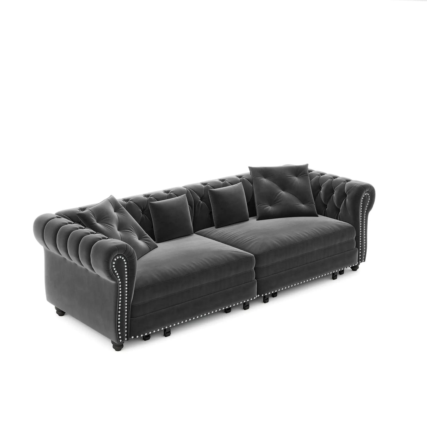3 In 1 Convertible Sleeper Sofa Bed With Movable Ottoman by HouseOfZazla
