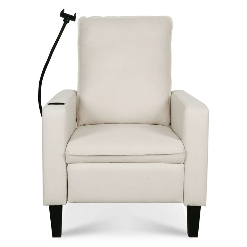 Recliner Chairs For Adults, Adjustable Recliner Sofa With Mobile Phone Holder & Cup Holder, Modern Reclining Chairs Fabric Push Back Recliner Chairs For Living Room, Bedroom by HouseOfZazla