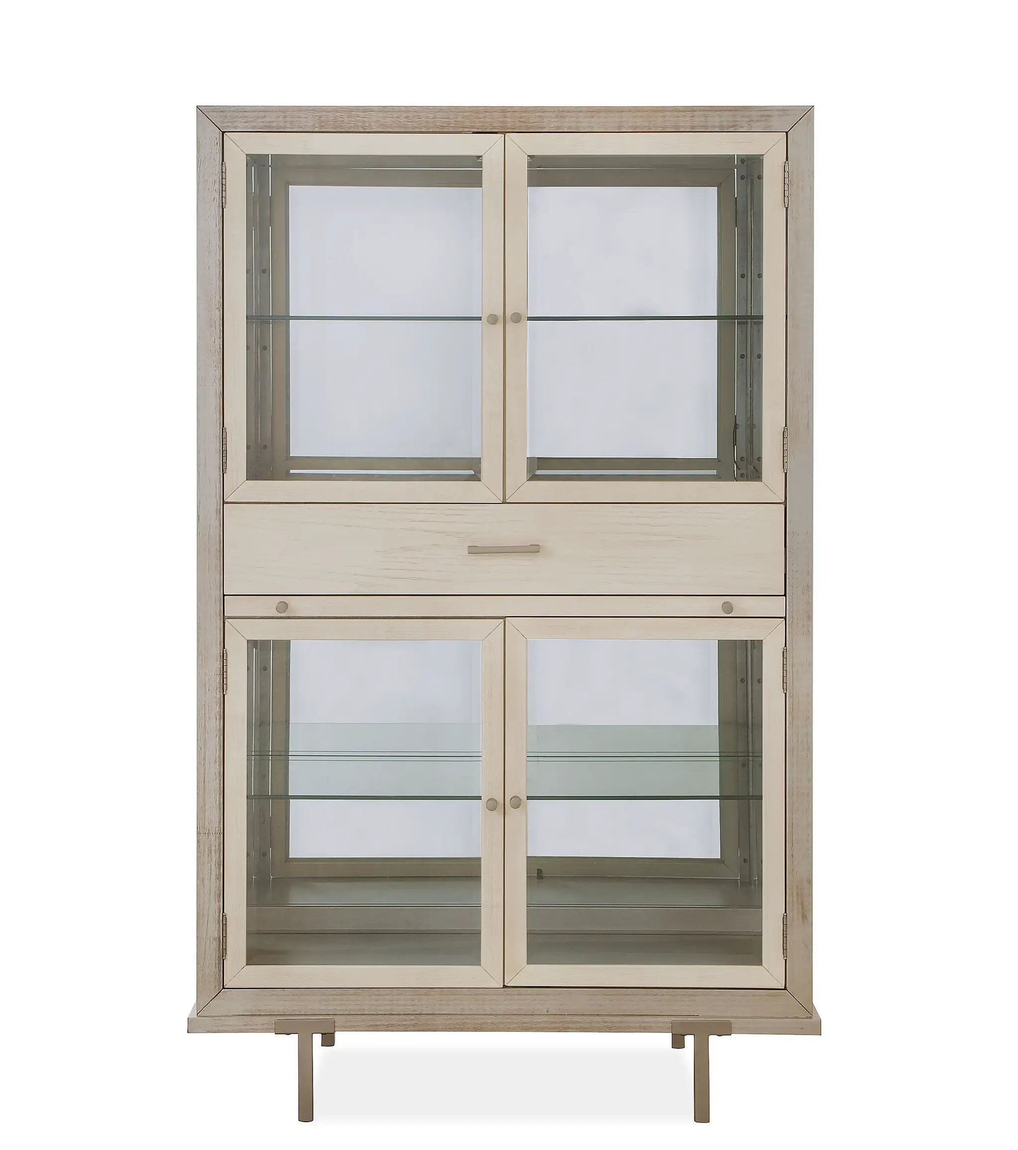 Lenox - Display Cabinet - Warm Silver by Unique Piece Furniture