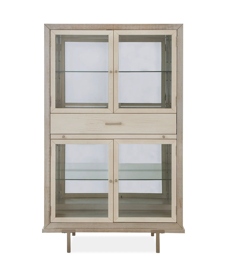Lenox - Display Cabinet - Warm Silver by Unique Piece Furniture