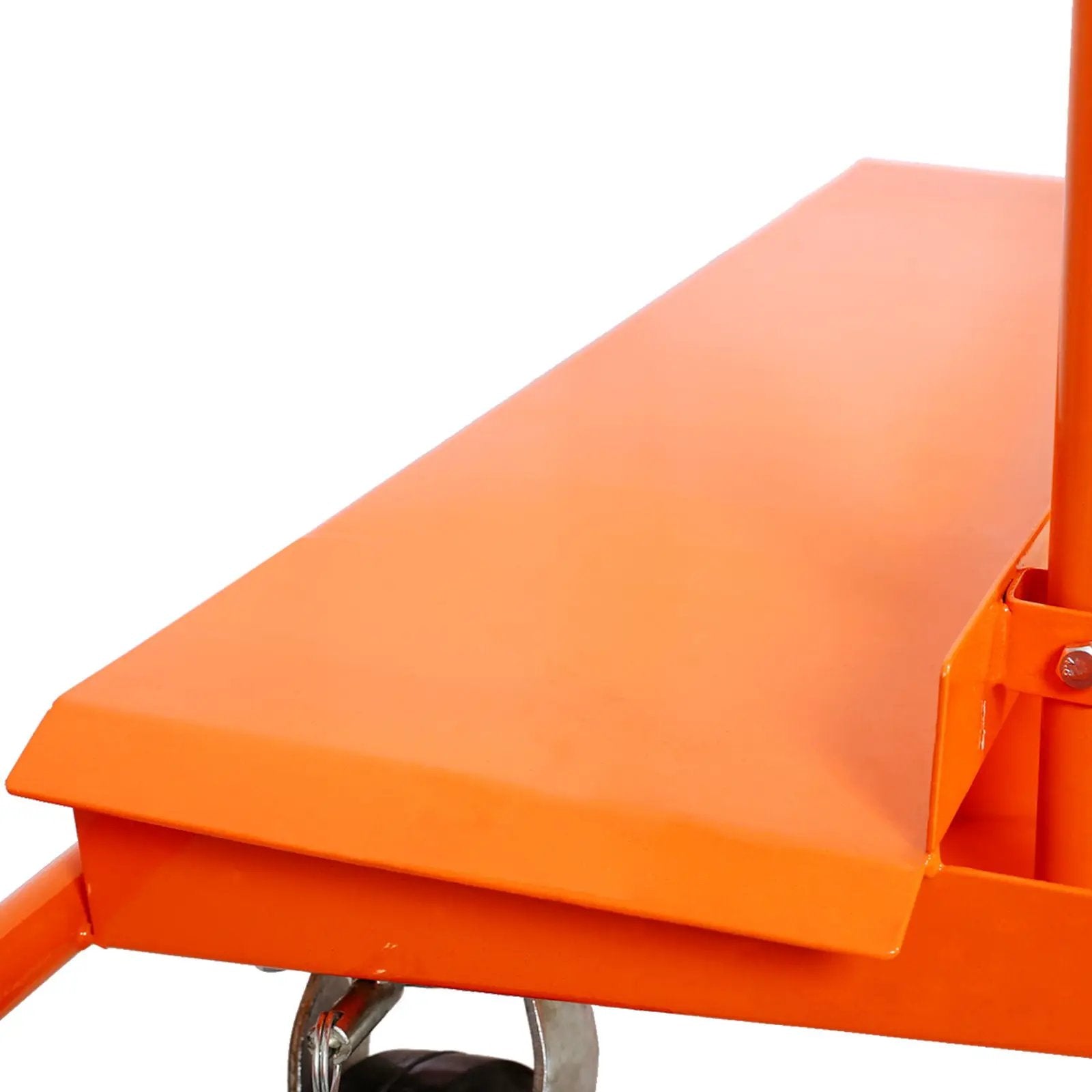 Heavy Duty Drywall Sheet Cart & Panel Dolly With 2400Lbs Capacity, Mold On Rubber Wheels, Steel Construction - Orange by HouseOfZazla