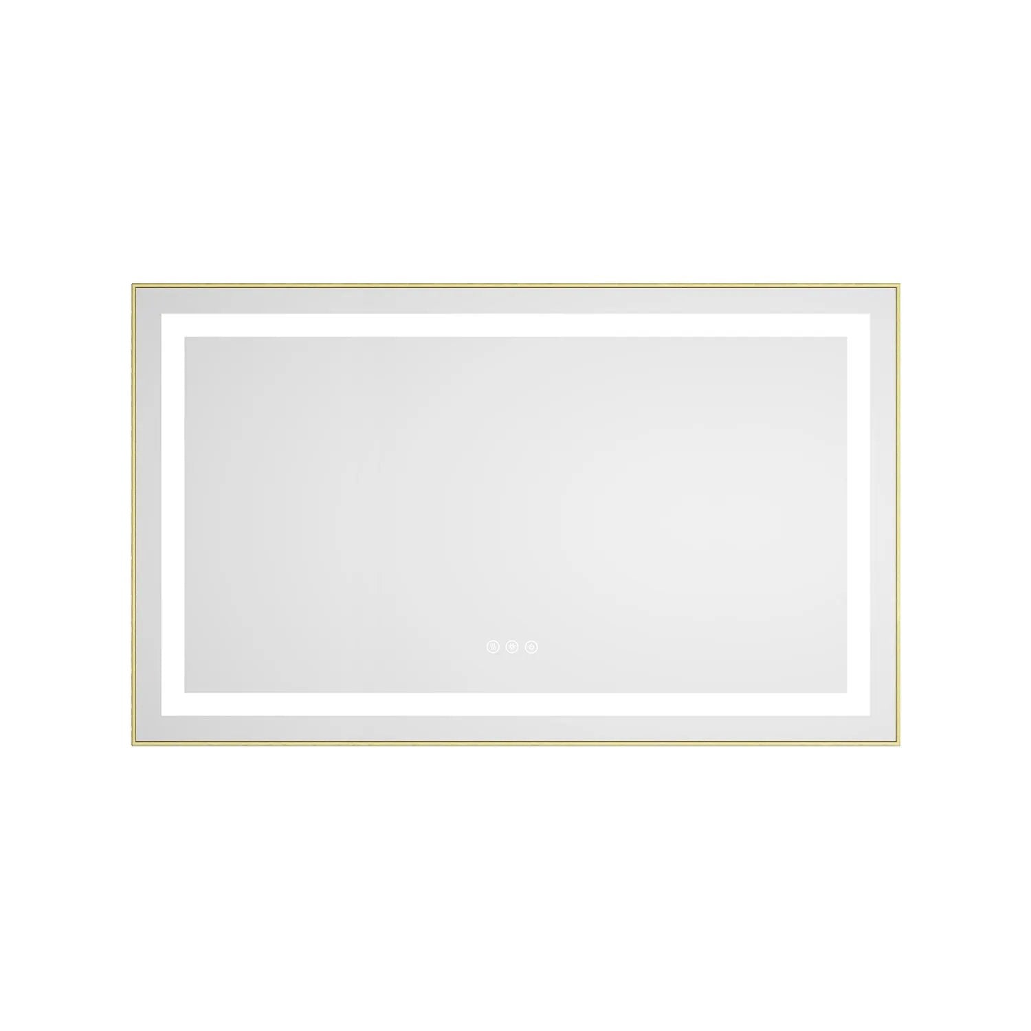 40 x 24 Inch LED Bathroom Mirror With Front And Backlight by HouseOfZazla