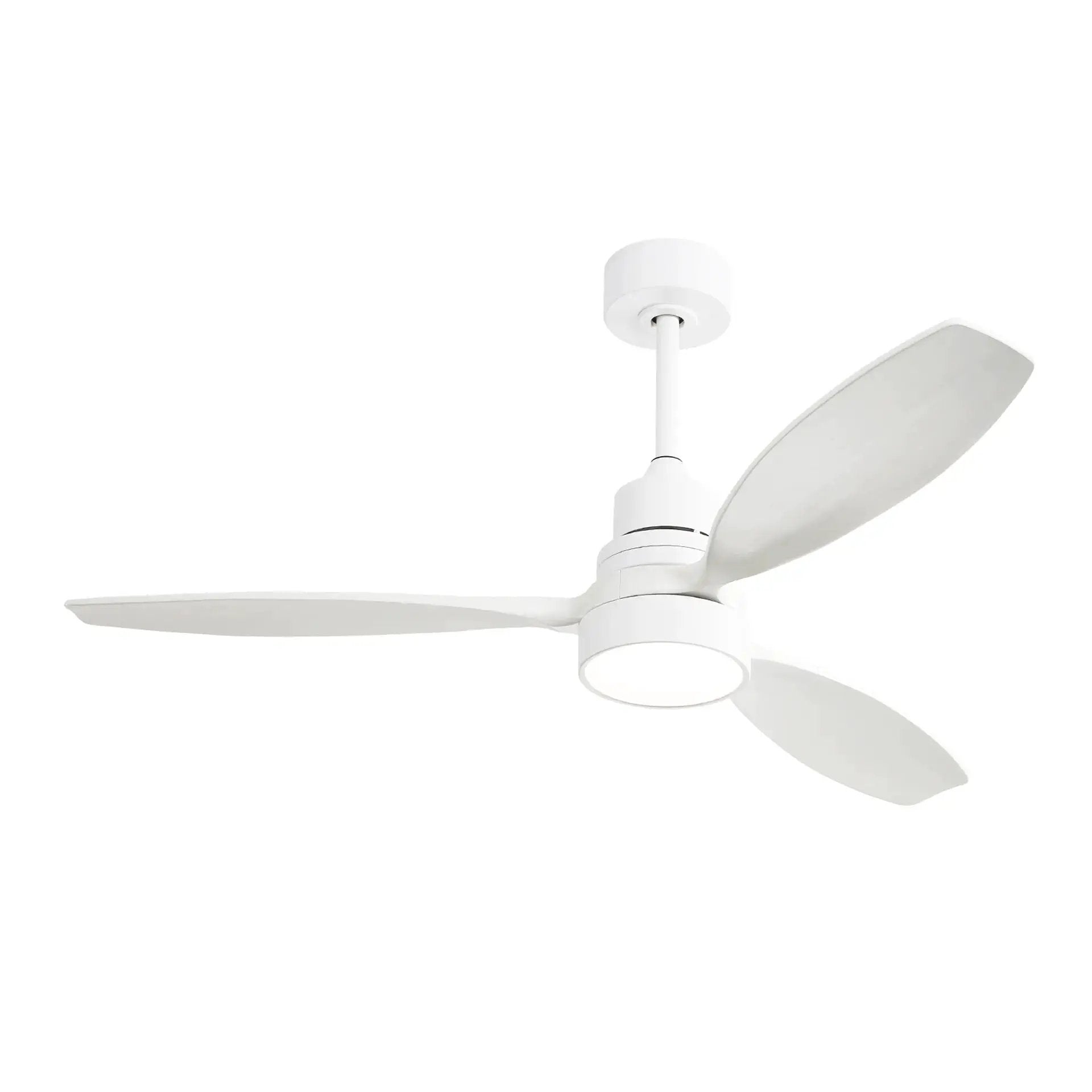 Ceiling Fan With Reversible DC Motor, LED Light, Solid Blades, Remote Control by Unique Piece Furniture