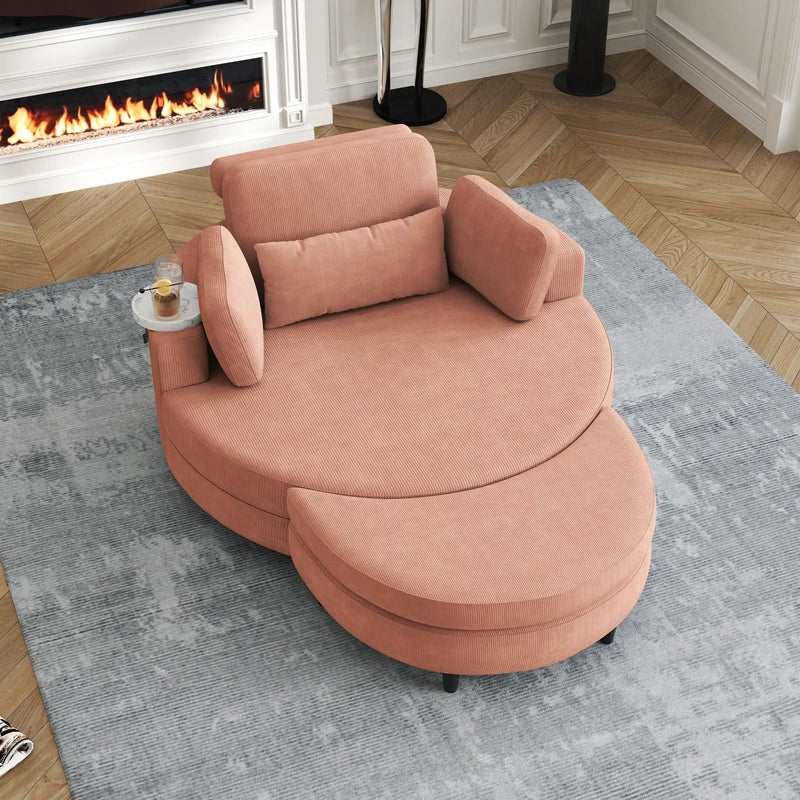 Sofa With Two Throw Pillows And A Waist Pillow With An Extra Tray For Comfortable Seating In Small Apartment Bedrooms by Unique Piece Furniture