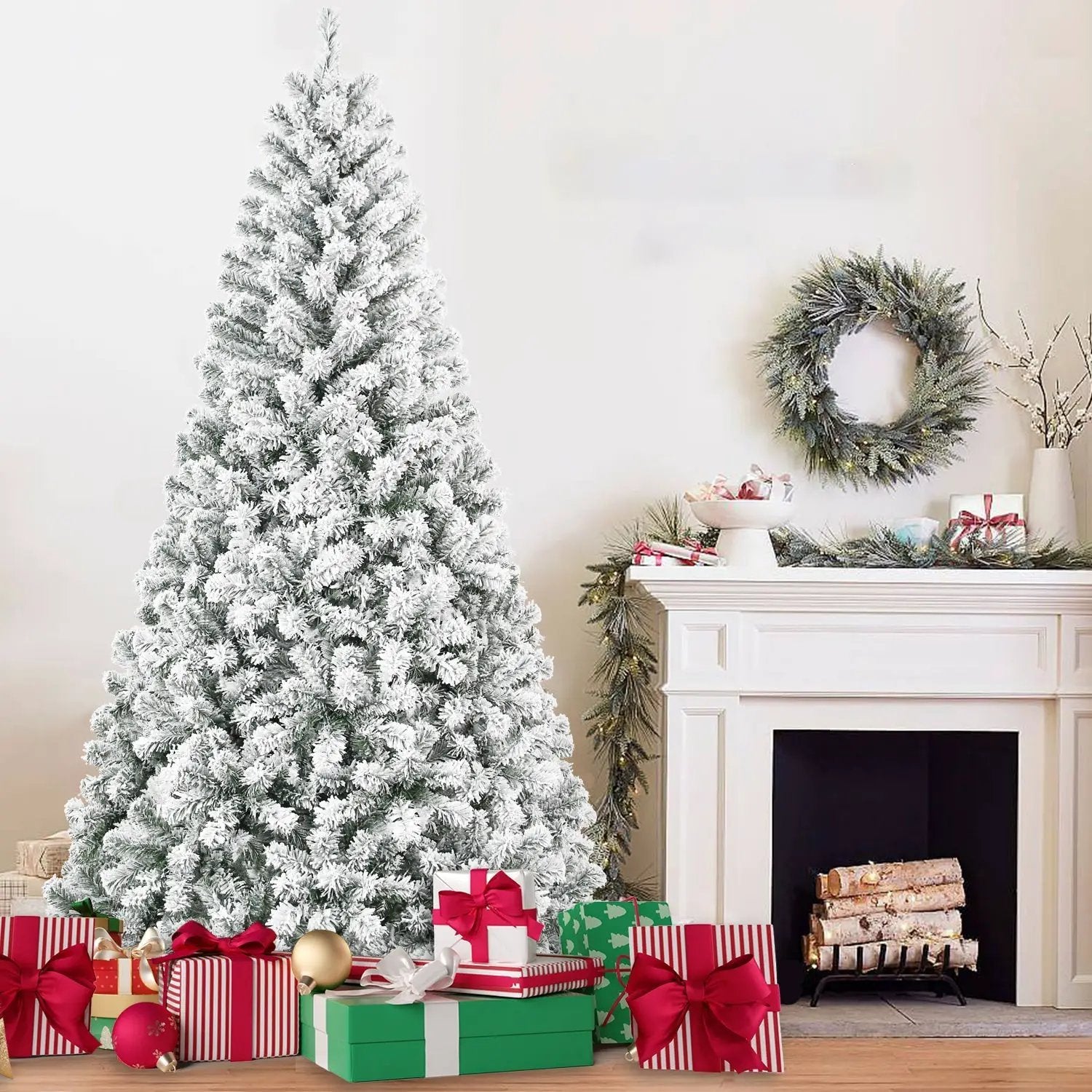 4FT Flocked Christmas Tree with 233 Tips by HouseOfZazla