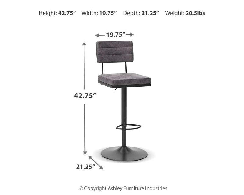 Strumford - Tall Swivel Barstool (Set of 2) by Unique Piece Furniture