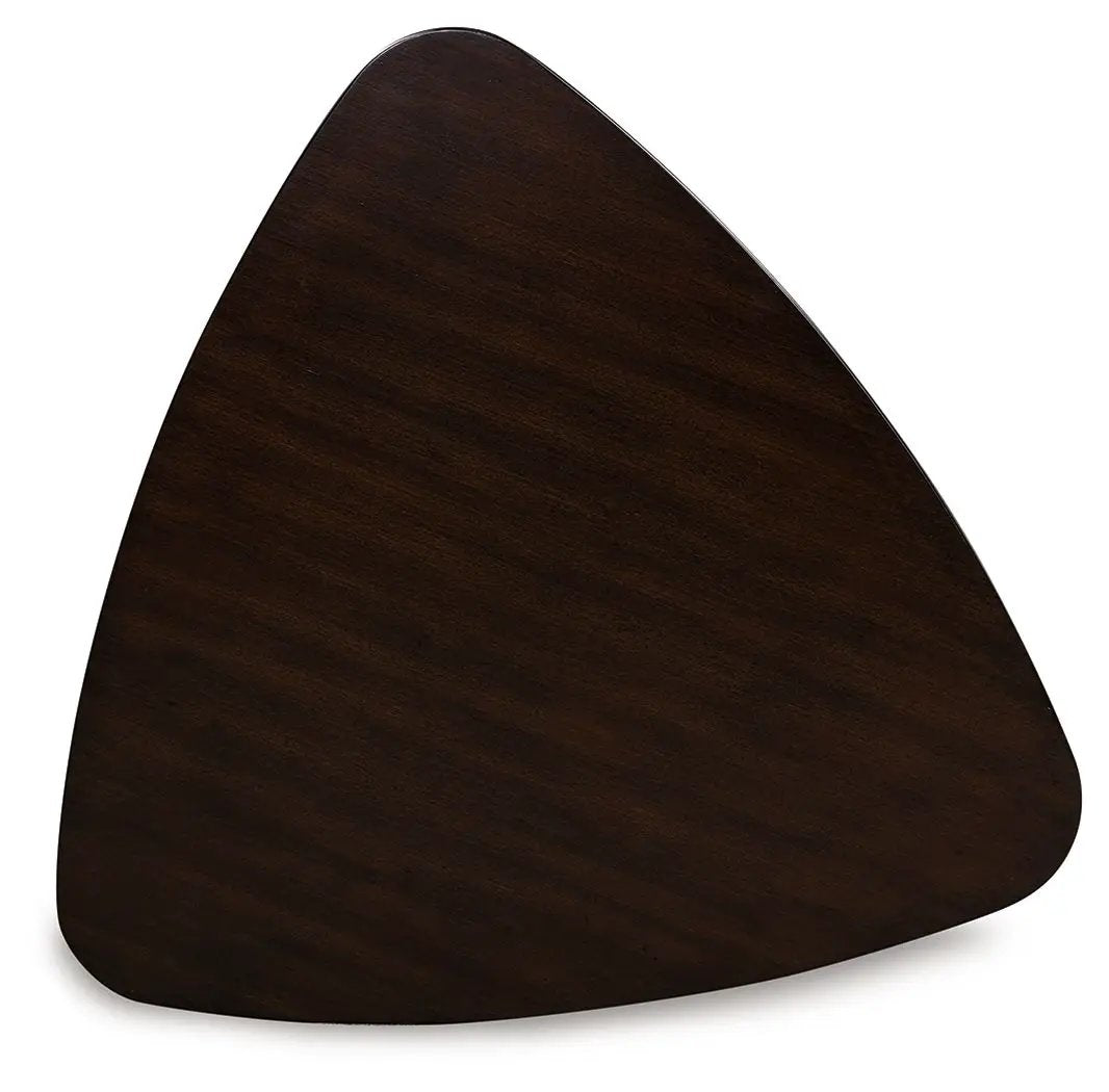 Mallenette - Triangle Dining Room Table - Merlot by Unique Piece Furniture