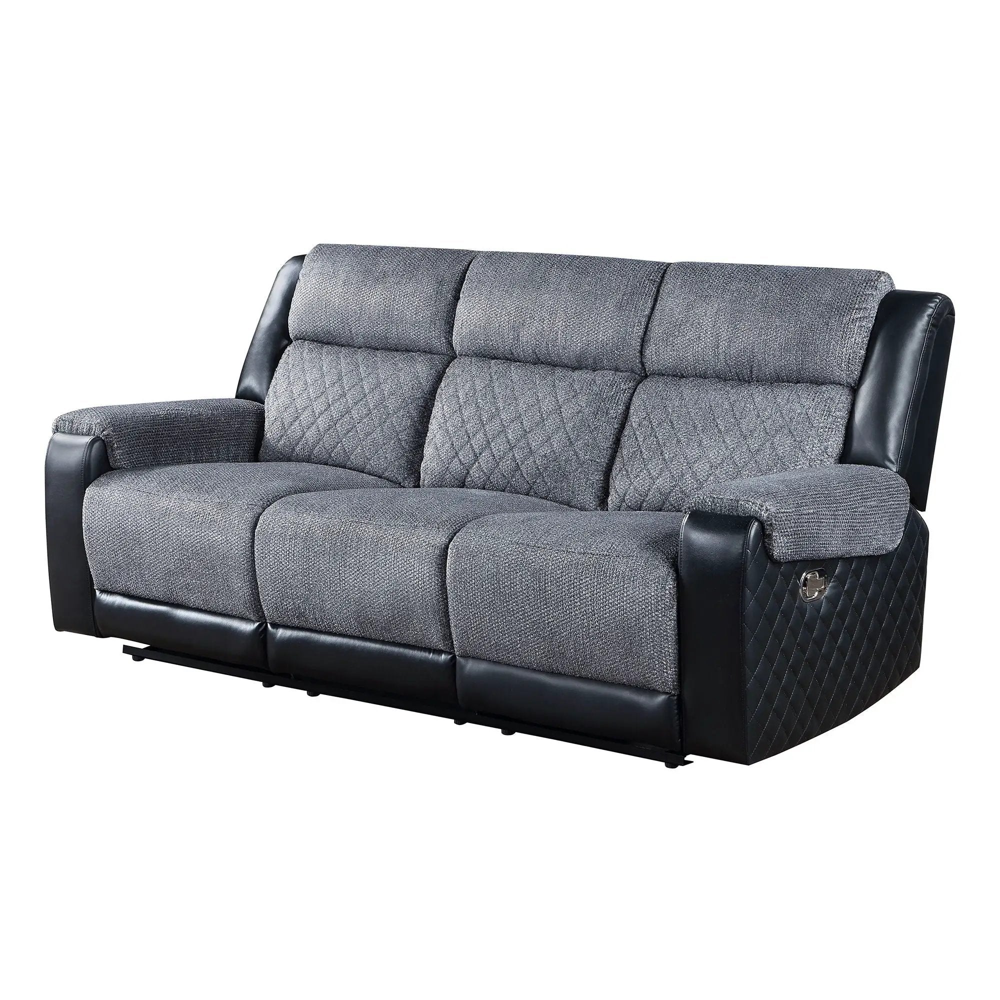 Alicia - Reclining Sofa - Gray / Black by Unique Piece Furniture