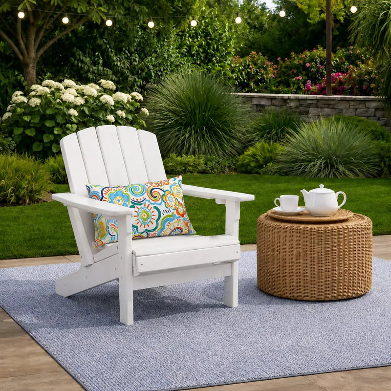 2 Pack Outdoor Lumbar Pillow Covers - Blue Medallion by HouseOfZazla
