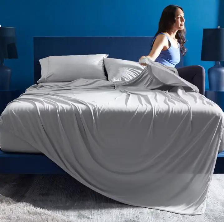 BedGear Dri-Tec Sheet Set, Grey, Split King/Split Cal King by HouseOfZazla