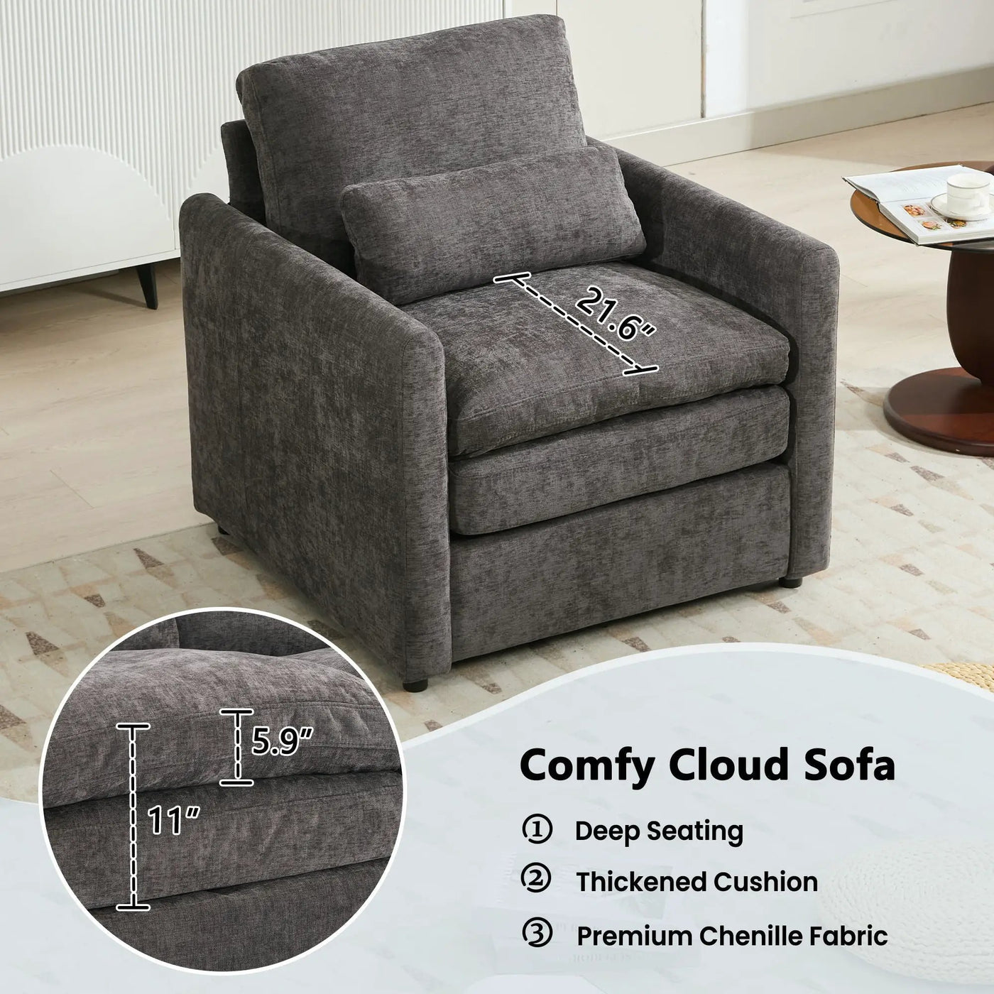 Cozy Upholstered Sofa Set For Living Room by Unique Piece Furniture