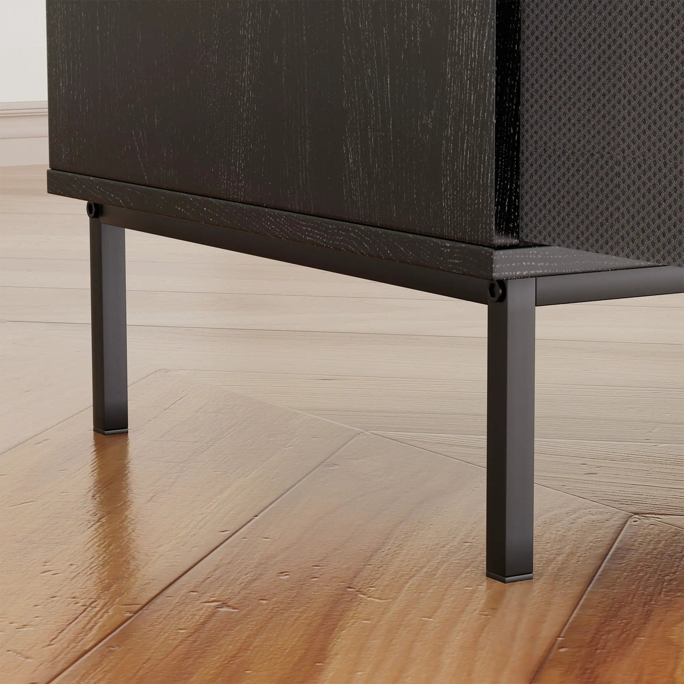Eco-Friendly Vinyl Record Player Stand With Flip-Top Storage, Media Console With Dual Outlets And Dustproof Drawers by HouseOfZazla